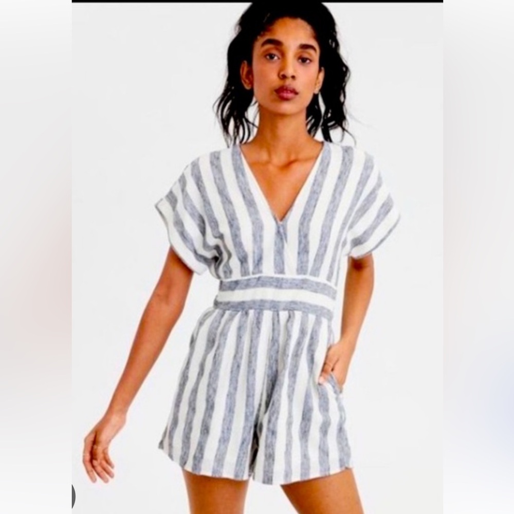 American eagle stripe romper.